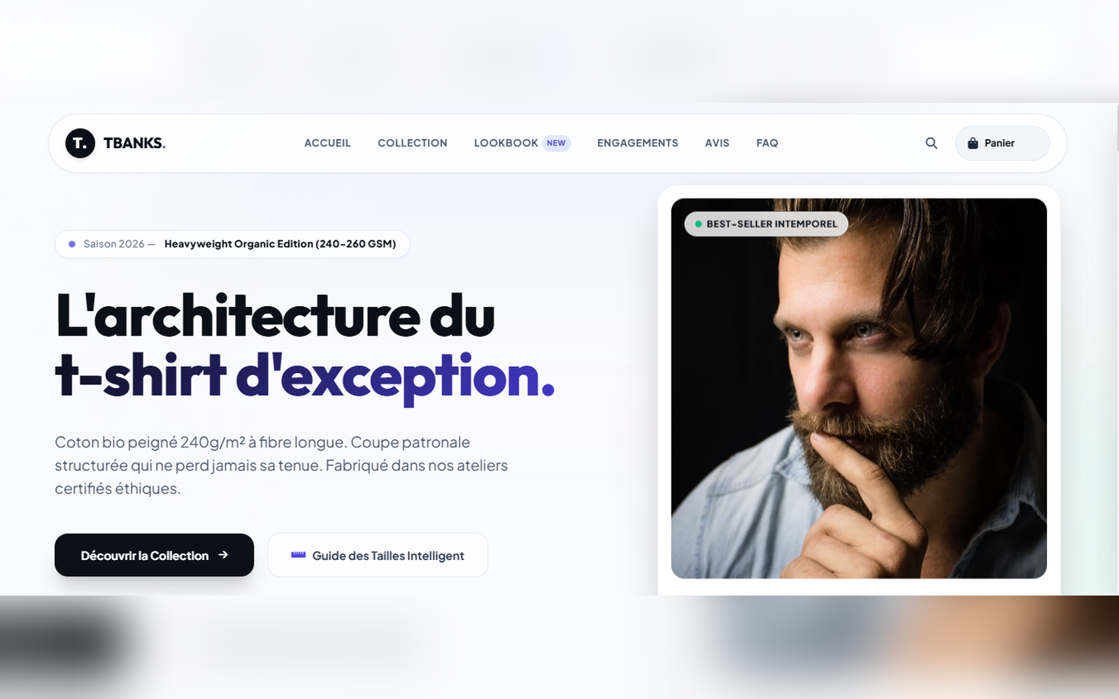 Aperçu de la boutique en ligne TBANKS